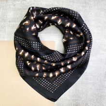 Load image into Gallery viewer, Black Leopard Print Multi Use Scarf
